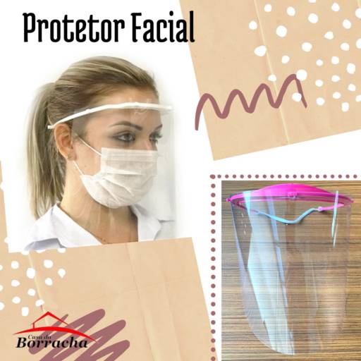 Comprar o produto de Protetor Facial em Proteção facial pela empresa Casa da Borracha em Araçatuba, SP por Solutudo