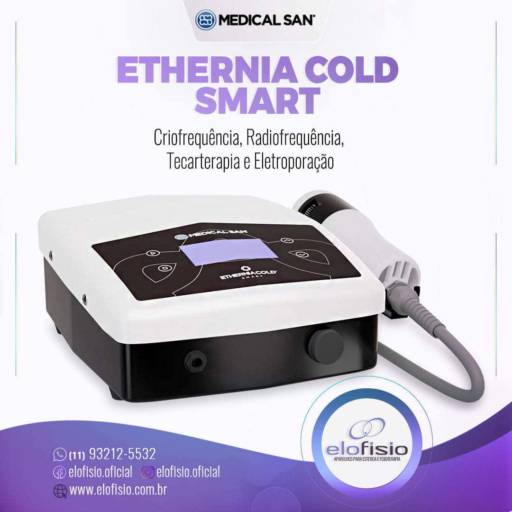 Ethernia Cold Smart - Medical San - Aparelho de Criofrequência, Radiofrequência, Tecarterapia e Eletroporação - Aparelhos para Estética e Fisioterapia