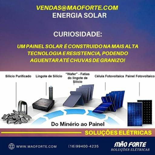 Comprar o produto de Energia Solar em Energia Solar pela empresa Mão Forte Soluções Elétricas em Jaboticabal, SP por Solutudo