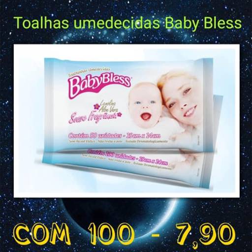Comprar a oferta de Toalha Umedecidas Baby Bless em Bauru em Banho, Saúde e Higiene do Bebê pela empresa Lojão das Fraldas em Bauru, SP por Solutudo