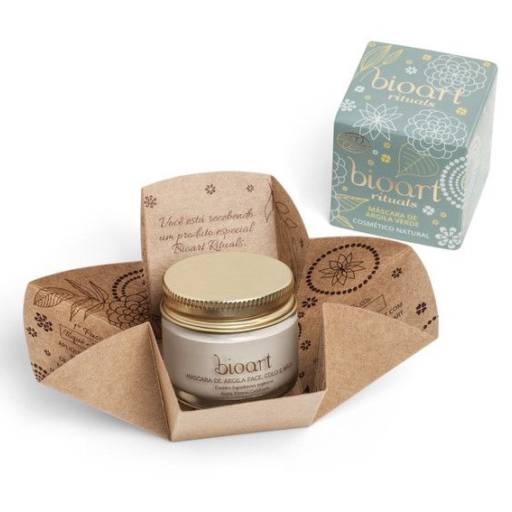 Máscara Facial Bionutritiva - Argila Verde e Copaíba (Detox) 30ml - Bioart por Cuidados da Mata - Cosméticos Naturais e Veganos