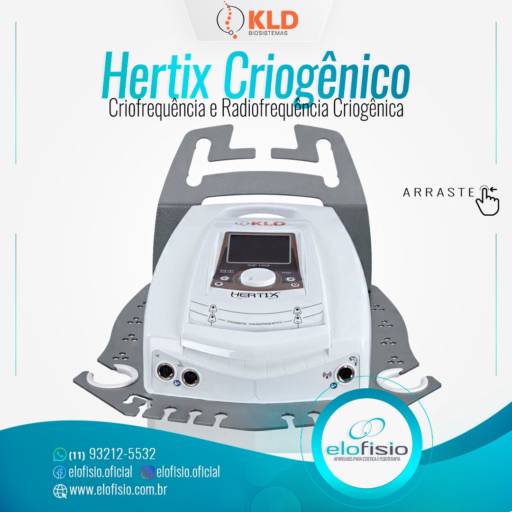 Hertix Criogênico KLD - Aparelho de Radiofrequência Criogênica - Básico II - Elofisio Aparelhos para Estética e Fisioterapia