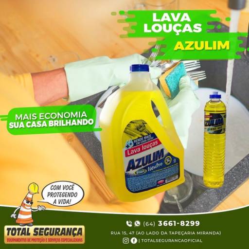 Comprar o produto de Azulim lava louças em Produtos de Limpeza pela empresa Total Segurança em Mineiros, GO por Solutudo