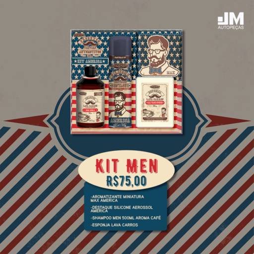 Comprar o produto de Kit Men em Autopeças pela empresa JM Auto Peças em Lençóis Paulista, SP por Solutudo