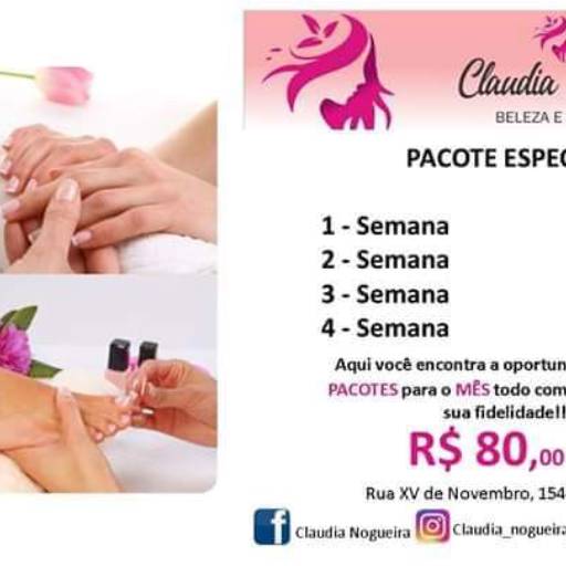 Comprar o produto de Pacote Mão e Pé em Manicures e Pedicures pela empresa Claudia Nogueira Beleza e Bem-Estar em Marília, SP por Solutudo