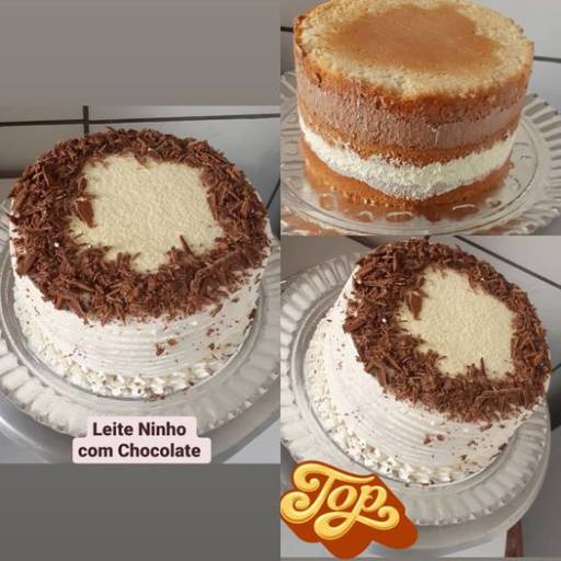 Bolo de Leite Ninho com Chocolate  por Cheiro Gostoso - Brigadeiros e Doces Artesanais 