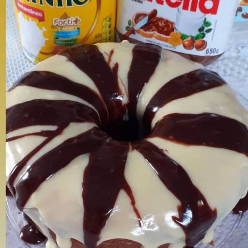 Bolo de Leite Ninho com Nutella por Cheiro Gostoso - Brigadeiros e Doces Artesanais 