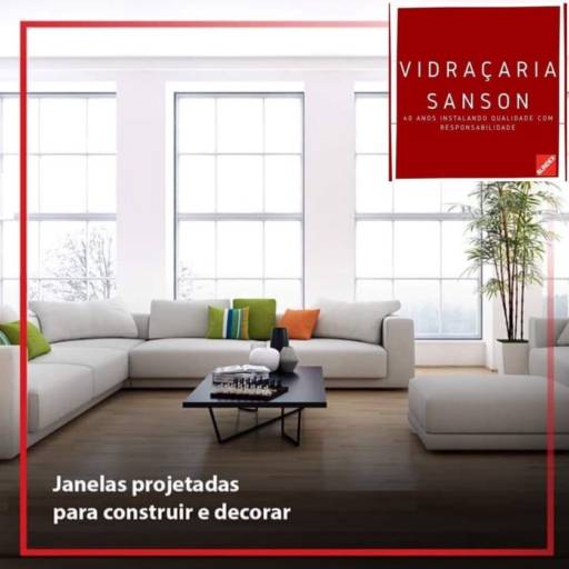 Comprar o produto de Janelas Blindex em Vidraçaria pela empresa Vidraçaria Sanson em Santa Cruz do Rio Pardo, SP por Solutudo