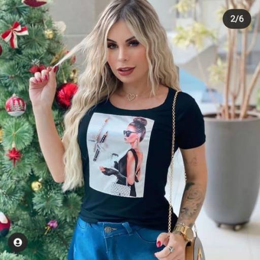 Comprar o produto de T-shirt do P ao GG em Roupas Femininas pela empresa Malui Boutique em Guarulhos, SP por Solutudo