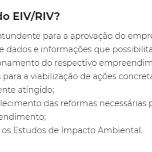 Estudo e relatório de impacto de vizinhança por VM Consultoria, Assessoria, Engenharia e Licenciamento Ambiental