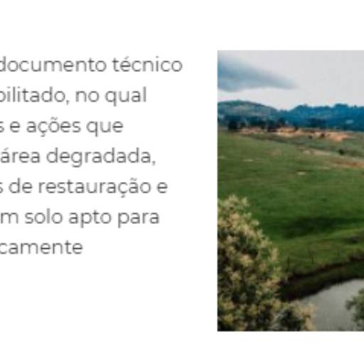 Comprar o produto de Plano de recuperação de área degradada em Consultoria pela empresa VM Licenciamento Ambiental em Aracaju, SE por Solutudo