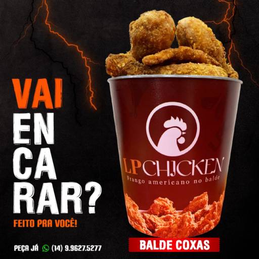 Comprar o produto de Frango no Balde Americano em Frango pela empresa LP Chicken - Frango no Balde em Lençóis Paulista, SP por Solutudo