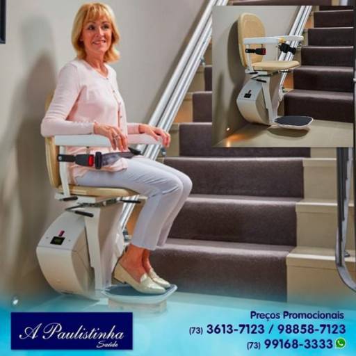 Comprar o produto de Cadeira Elevador para Escadas retas em Produtos Hospitalares pela empresa A Paulistinha Saúde em Itabuna, BA por Solutudo