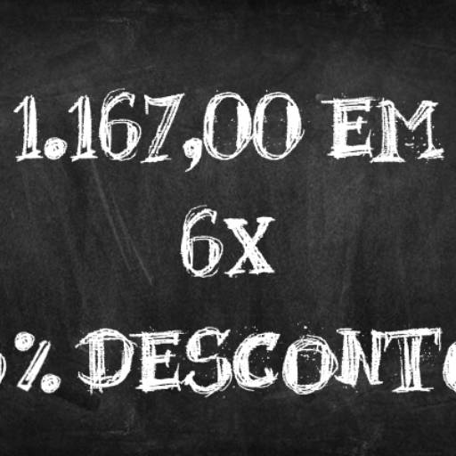 R$ 1.164,00 em até 6x com 5% de desconto