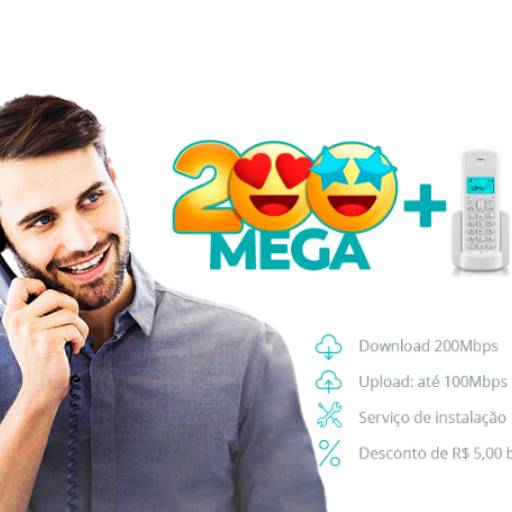 Comprar o produto de 200 Mega + Fixo Local! em Provedores de Internet pela empresa LPNet - Revendedor Autorizado em Jaú, SP por Solutudo