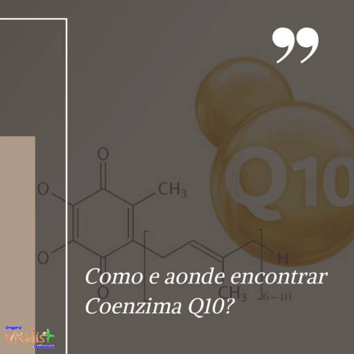 Comprar o produto de Coenzima Q10 em Avaré em Manipulados pela empresa Drogaria & Manipulação Vitalis em Avaré, SP por Solutudo