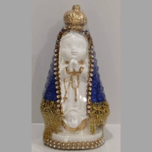 Nossa Senhora Aparecida Baby com Manto Pérola por A Feira de Aparecida Online