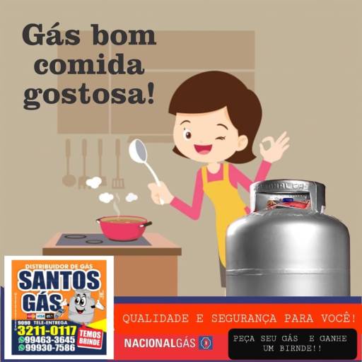 Precisou de Gás? Chame a Santos Gás!