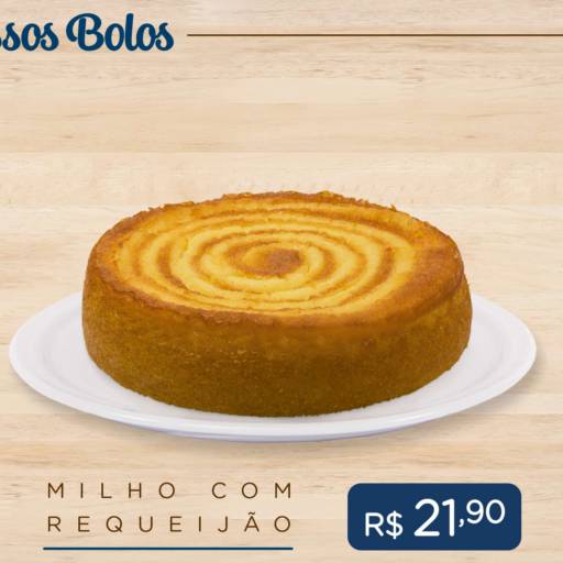 Bolo caseiro de Milho com requeijão