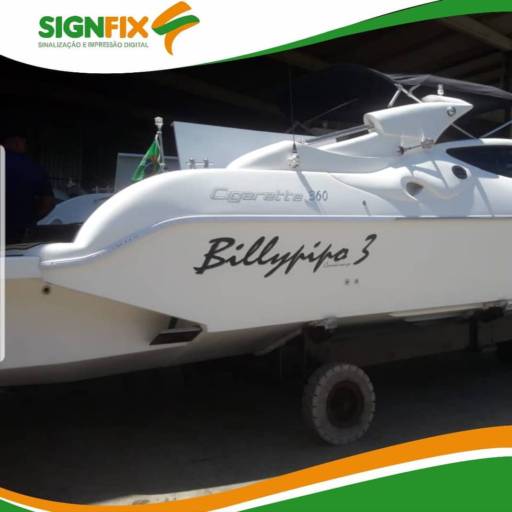 Adesivos de Barcos por Signfix - Sinalização e Impressão Digital