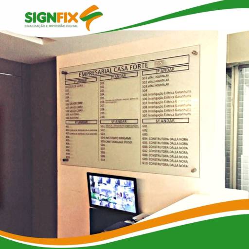 Sinalização de Empresas por Signfix - Sinalização e Impressão Digital