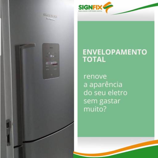 Comprar o produto de Envelopamento de Eletrodomésticos em Envelopamento pela empresa Signfix - Sinalização e Impressão Digital em Recife, PE por Solutudo