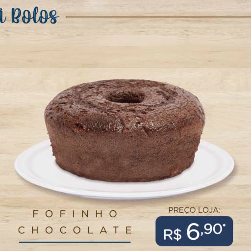 Mini Bolo Fofinho de Chocolate