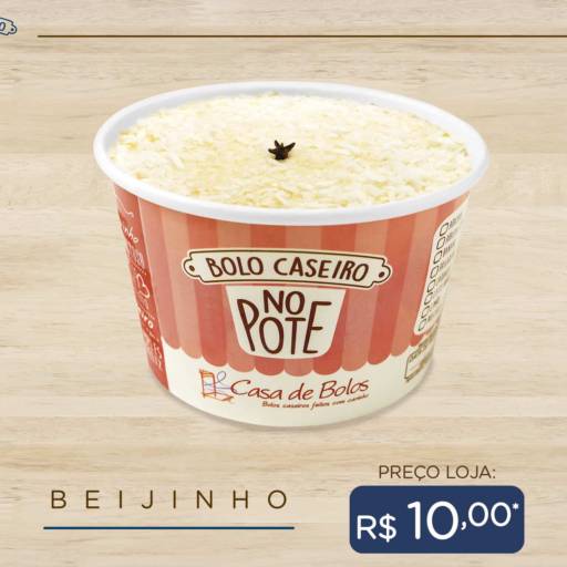  Bolo Caseiro no Pote de Beijinho