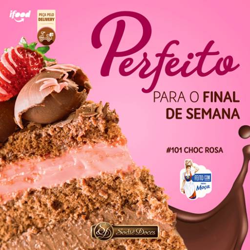 Comprar o produto de Choc Rosa delicioso em Doces e Sobremesas pela empresa Sodiê Doces em Botucatu, SP por Solutudo