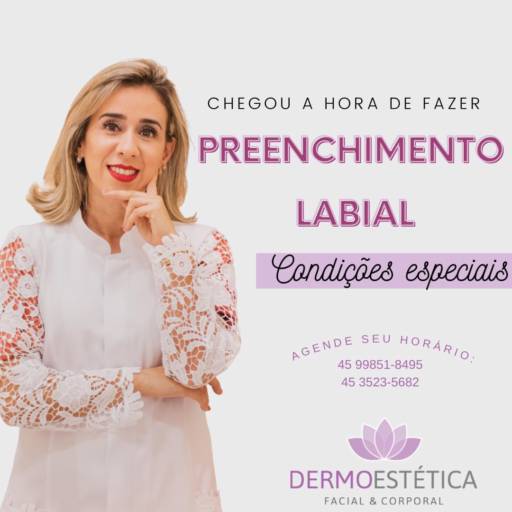 Comprar a oferta de Preenchimento Labial - Condições Especiais  em Beleza, Estética e Bem Estar pela empresa Dermoestética Facial e Corporal em Foz do Iguaçu, PR por Solutudo