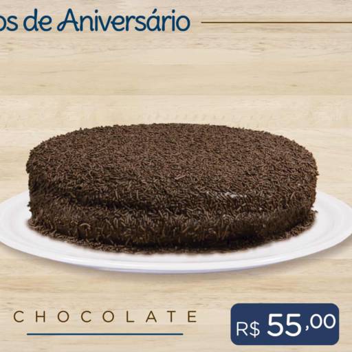 Bolo de Aniversário de Chocolate