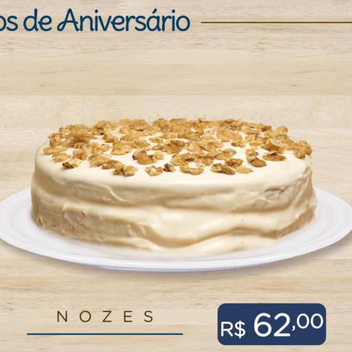 Bolo de Aniversário de Nozes