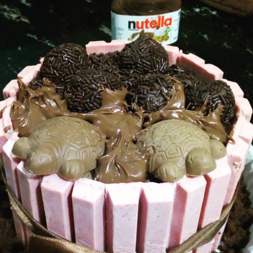 Bolos de Kit Kat por Thamy Costa - Ovo da pascoa