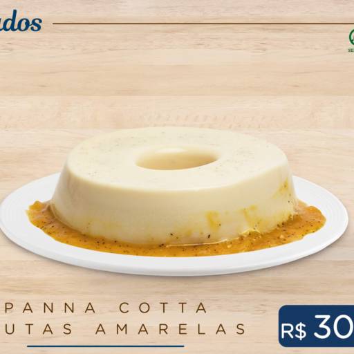 Panna Cotta de Frutas Amarelas