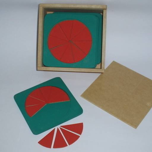 NOÇÃO DE FRAÇÃO DE 1 A 1/10 ENCAIXE por Art Gravata