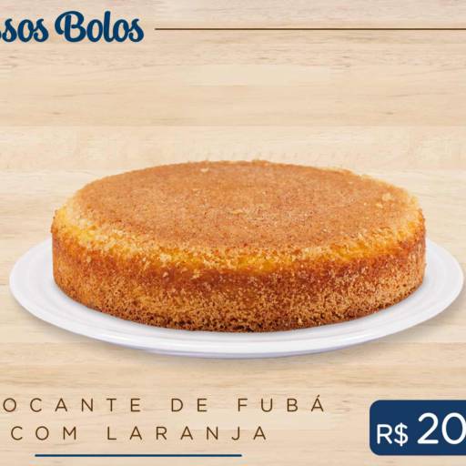 Bolo Crocante de Fubá com Laranja