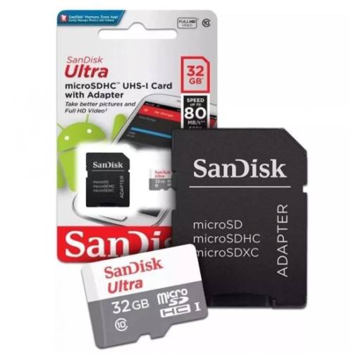 Cartão De Memória 32gb Micro Sd Sandisk Ultra Original por SLA Informática