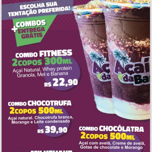 Combos + entregas grátis