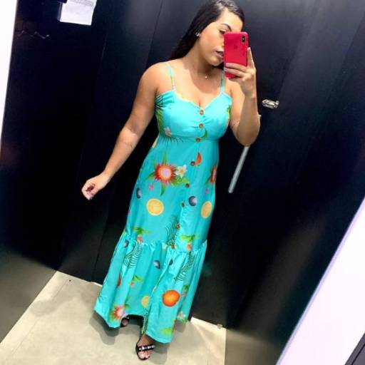 Comprar o produto de Vestido longo em Roupas Femininas pela empresa Loja Chega aí em Rio Branco, AC por Solutudo