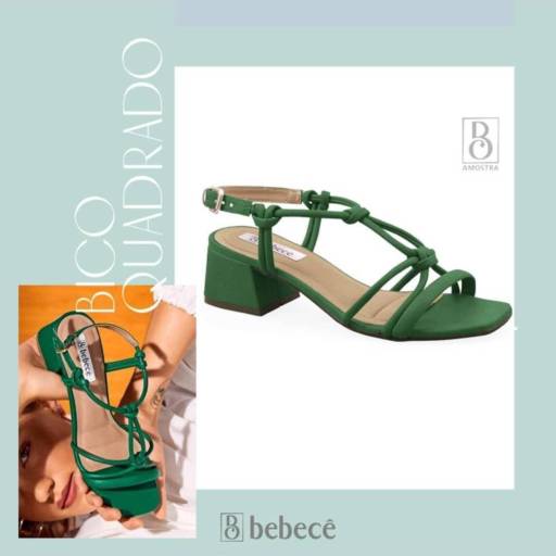 Comprar o produto de Sandália Bebecê Verde Amazônia em Calçados Femininos pela empresa Elite Calçados em Mineiros, GO por Solutudo