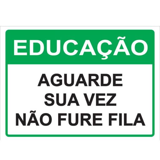  PLACAS DE EDUCAÇÃO por Sinalplaca