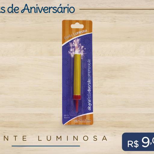 Vela Fonte Luminosa por Casa de Bolos Passo Fundo