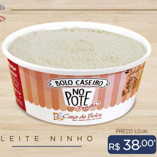 Bolo Caseiro no Pote Família de Leite Ninho por Casa de Bolos Passo Fundo