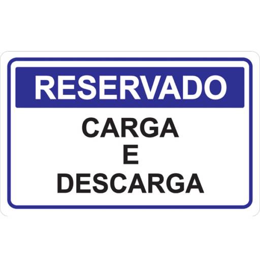 PLACAS DE RESERVADO por Sinalplaca
