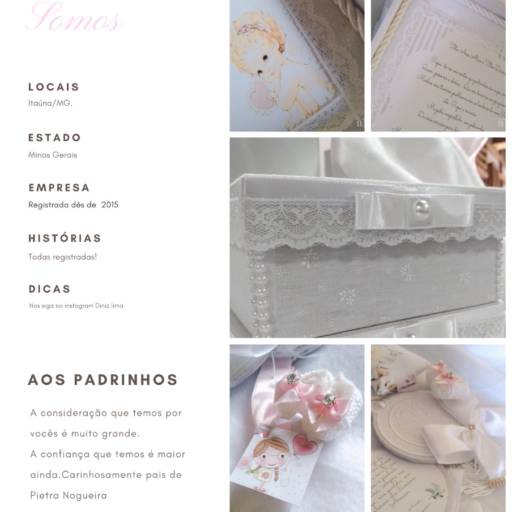 Caixa Convite Revelação Aos Padrinhos