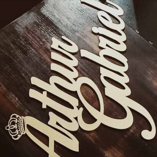 Placa de Nome Acrílica Fosca