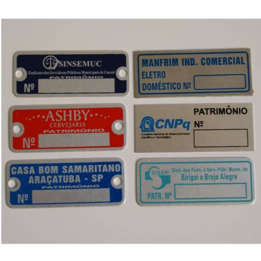 ETIQUETA ATIVO-FIXO por Sinalplaca