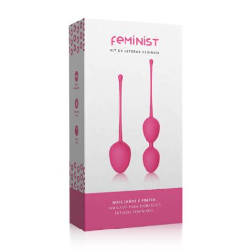 Kit de Esferas Vaginais Feminist com Vibração Mecânica por Amar Delivery