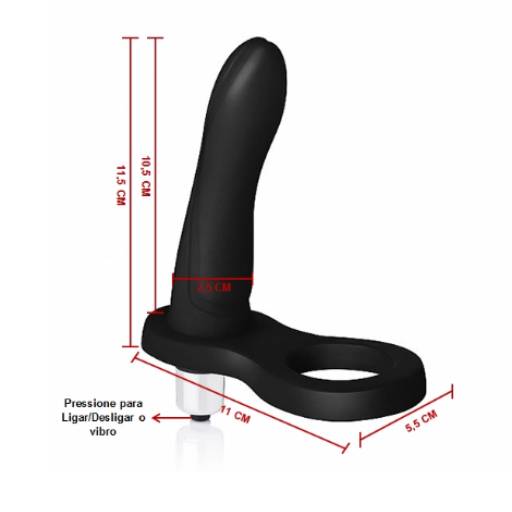 Anel Companheiro A Sós cor Preto por Amar Delivery