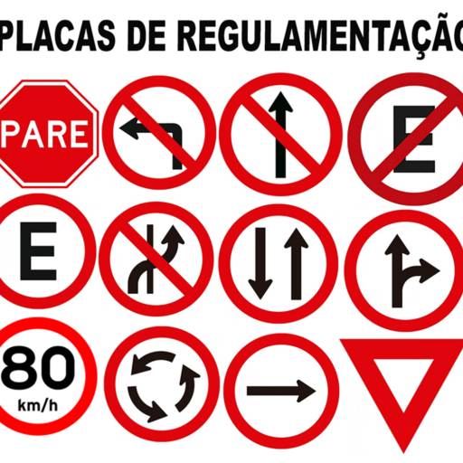  PLACAS DE REGULAMENTAÇÃO por Sinalplaca